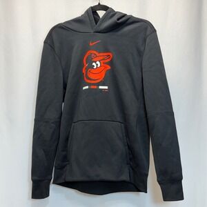 Baltimore Orioles Nike Dri-FIT Pullover Hoodie Youth XL Black Orange Bird Logo